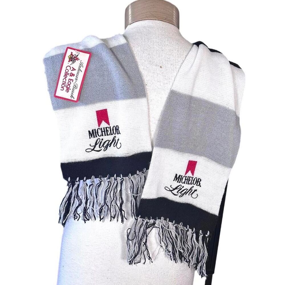 Vintage 80’s Anheuser Busch x Michelob Light Scarf NWT